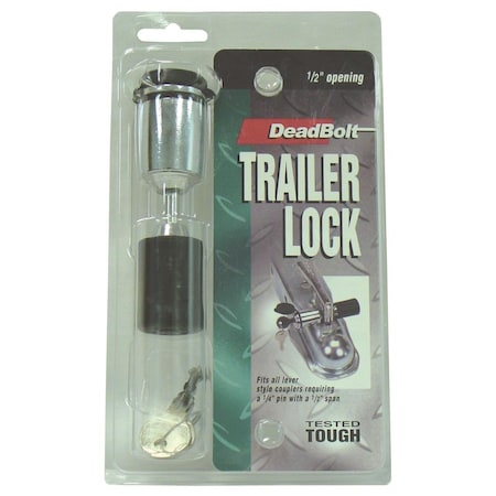 Barjan 0.25 x 0.5 in. Trailer Hitch Lock - Fits All Lever Style Couplers BA53798